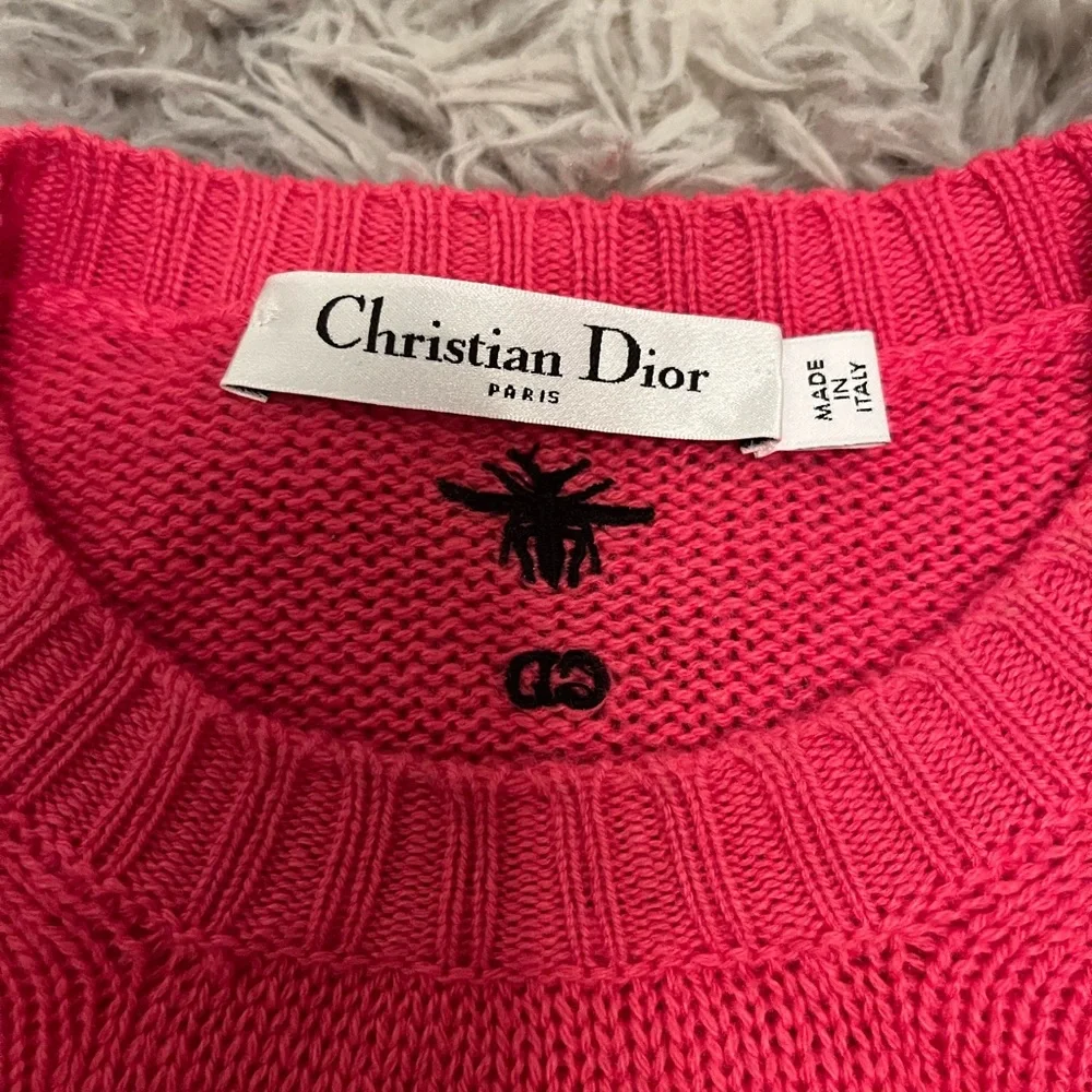 Dior Vibrant Pink Sweater with Animal Print - Picture 4 of 9